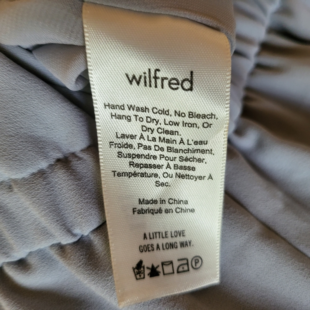 Wilfred Women's Romper Light Blue Tie-Back Ruffle-Sleeve Size Medium - Picture 6 of 6